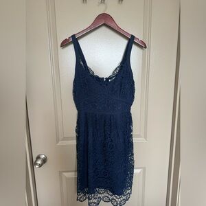 Navy Lace Dress from local boutique
